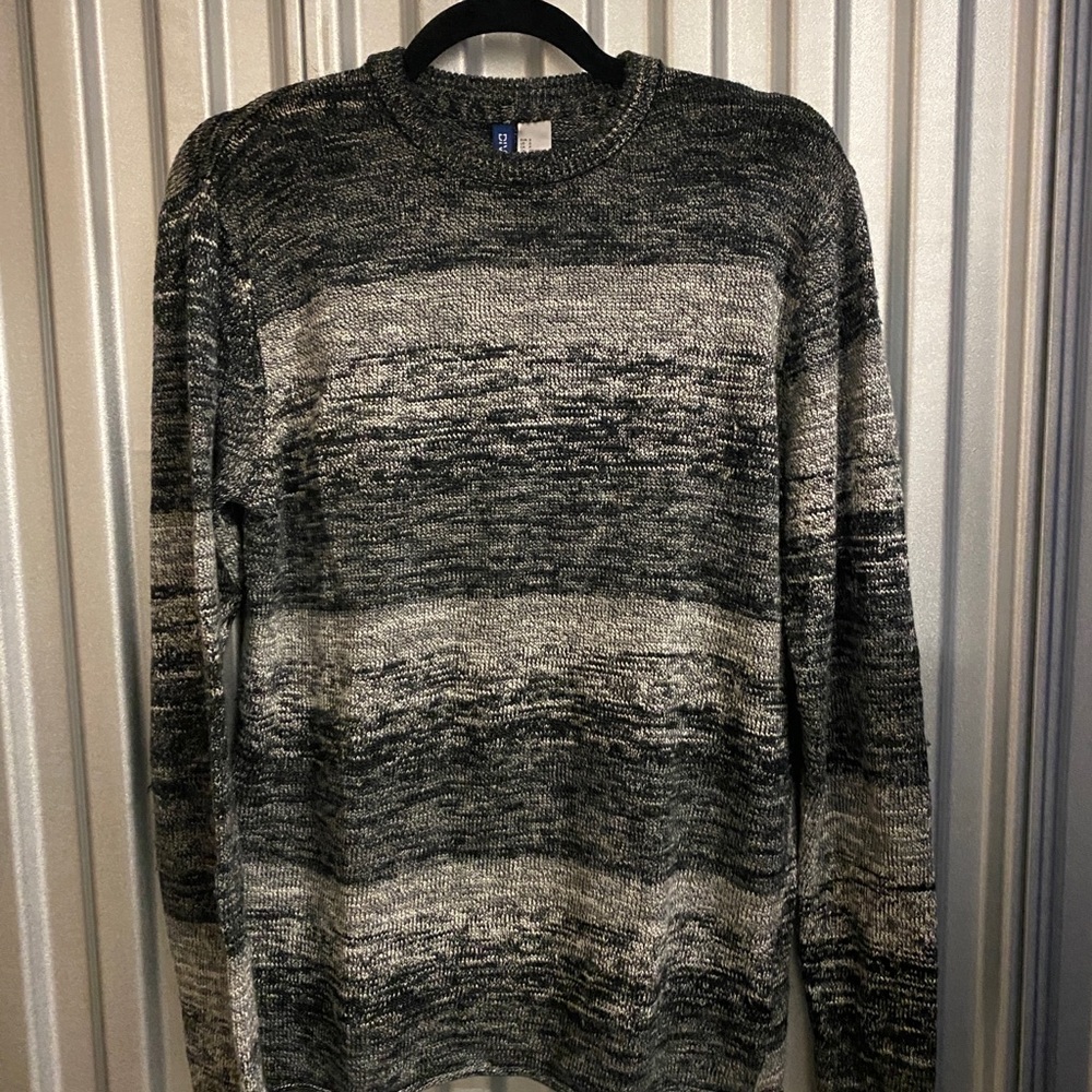 Black & White Crew Sweater